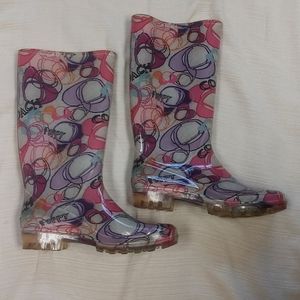 ✨HP✨ Coach Poppy Rain Boots